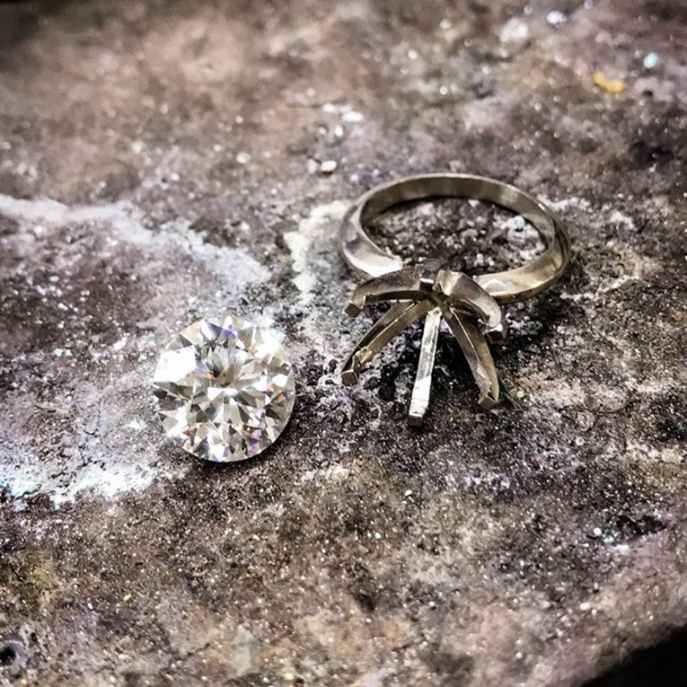 3.67Ct Round Cut Lab Diamond Silver Solitaire Ring - Picture 16 of 17